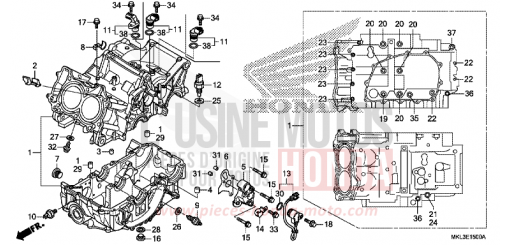 KURBELGEHAEUSE NC750XAK de 2019