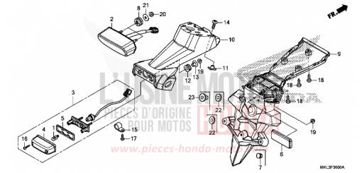 HECKLEUCHTE NC750XAK de 2019