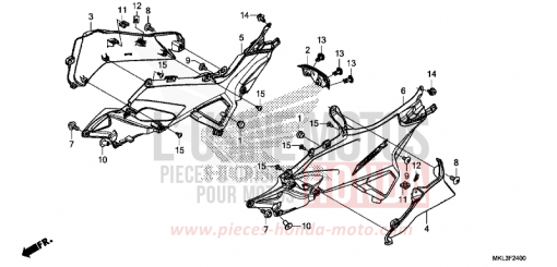SEITENABDECKUNG NC750XAL de 2020
