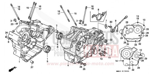 KURBELGEHAEUSE XL600VR de 1994