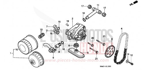 OELFILTER/OELPUMPE XL600VT de 1996