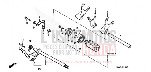 SCHALTTROMMEL XL600VT de 1996
