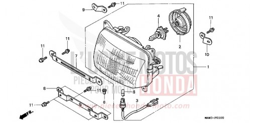 SCHEINWERFER XL600VT de 1996