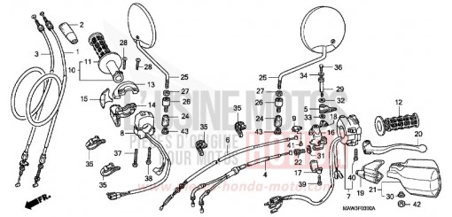 SCHALTER/KABEL XL600VT de 1996