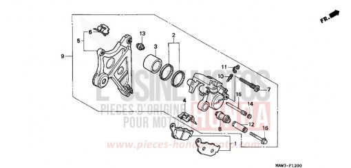 HINTERRAD-BREMSSATTEL XL600VT de 1996