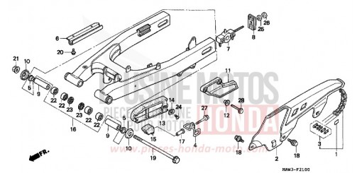 SCHWINGE/KETTENGEHAEUSE XL600VT de 1996