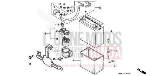 BATTERIE XL600VT de 1996