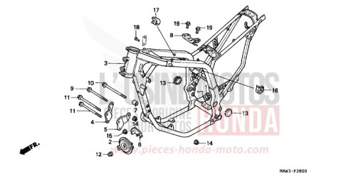 RAHMENKOERPER XL600VT de 1996