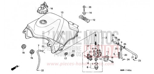 KRAFTSTOFFTANK XL600VV de 1997