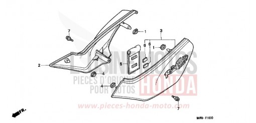 SEITENABDECKUNG XL600VV de 1997