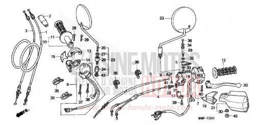 SCHALTER/KABEL XL600VV de 1997