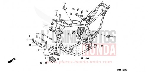 RAHMENKOERPER XL600VV de 1997
