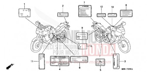 WARNETIKETT XL600VV de 1997