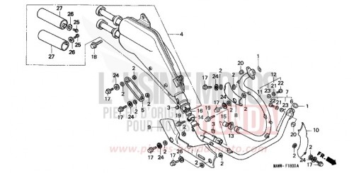 ABGAS-SCHALLDAEMPFER XL600VW de 1998