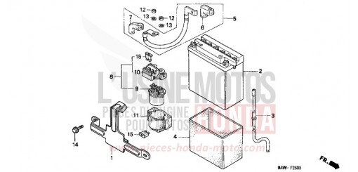 BATTERIE XL600VW de 1998