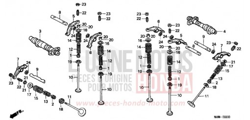 NOCKENWELLE/VENTIL XL600VX de 1999