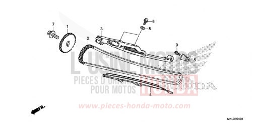 NOCKENWELLENKETTE/SPANNVORRICHTUNG NC750XAL de 2020