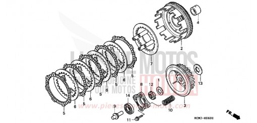KUPPLUNG XLR125RW de 1998