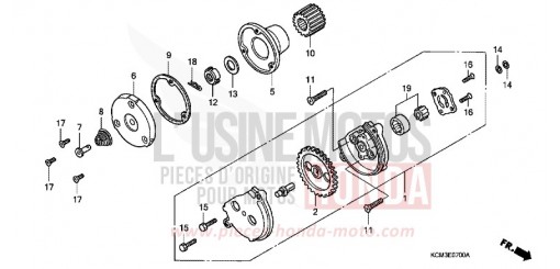 OELPUMPE XLR125RW de 1998