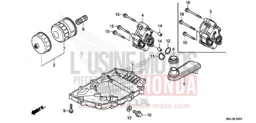 OELWANNE/OELPUMPE NC750XAL de 2020