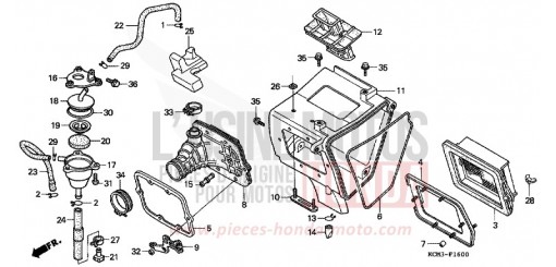 LUFTFILTER XLR125RW de 1998
