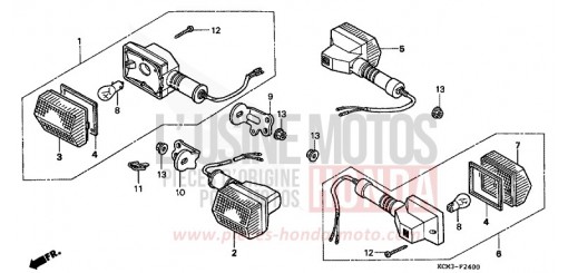 BLINKER XLR125RW de 1998