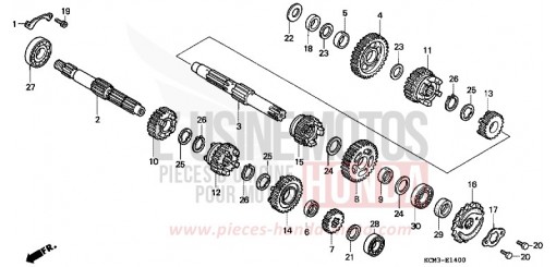 GETRIEBE XLR125RW de 1998