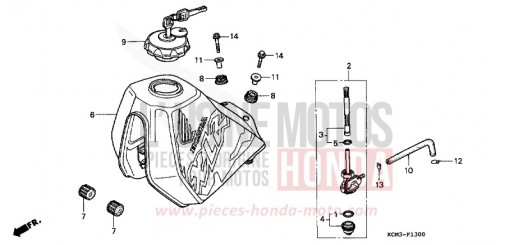 KRAFTSTOFFTANK XLR125RW de 1998