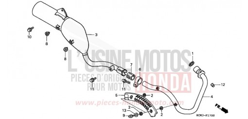ABGAS-SCHALLDAEMPFER XLR125RW de 1998