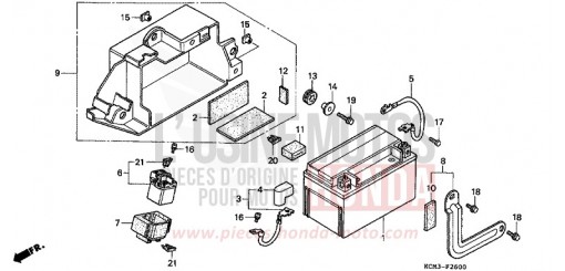 BATTERIE XLR125RW de 1998