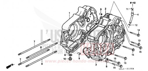 KURBELGEHAEUSE XR50R2 de 2002
