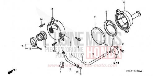LUFTFILTER XR50R3 de 2003