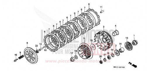 KUPPLUNG XR600RP de 1993