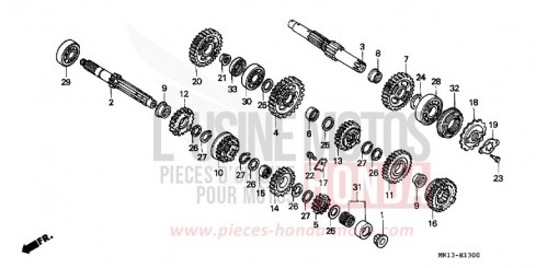 GETRIEBE XR600RP de 1993