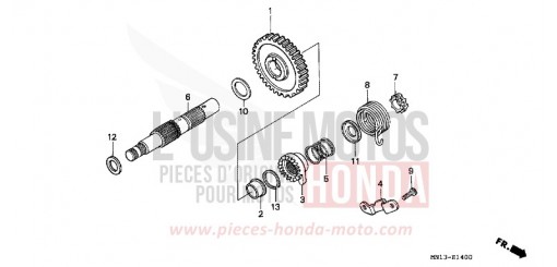 KICKSTARTERSPINDEL XR600RP de 1993