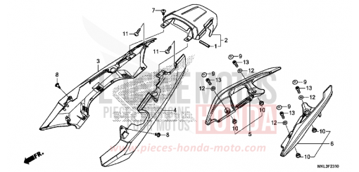 SITZVERKLEIDUNG NC750XAL de 2020