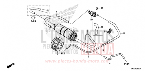 AKTIVKOHLEBEHAELTER NC750XAL de 2020