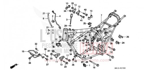 RAHMENKOERPER XR600RR de 1994