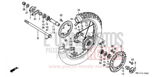 HINTERRAD XR600RS de 1995