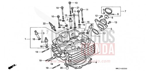 ZYLINDERKOPF XR600RT de 1996
