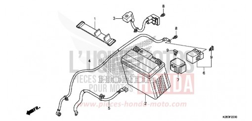 BATTERIE CRF125FBE de 2014