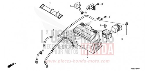 BATTERIE CRF125FBP de 2023