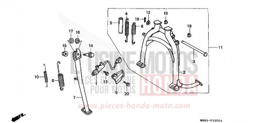 STAENDER XRV650J de 1988