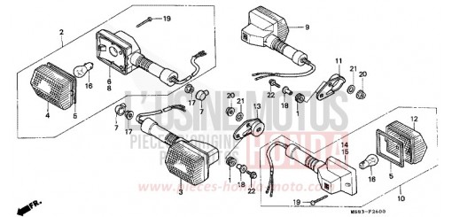 BLINKER XRV650J de 1988