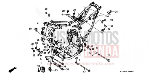 RAHMENKOERPER XRV750L de 1990