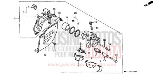 HINTERRAD-BREMSSATTEL XRV750L de 1990