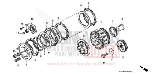 KUPPLUNG XRV750M de 1991