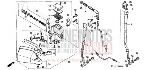 VORDERRADBREMSE XRV750M de 1991