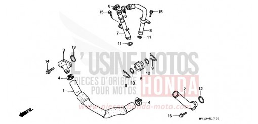 WASSERROHR XRV750N de 1992