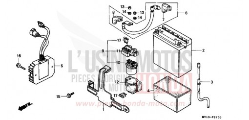 BATTERIE XRV750N de 1992